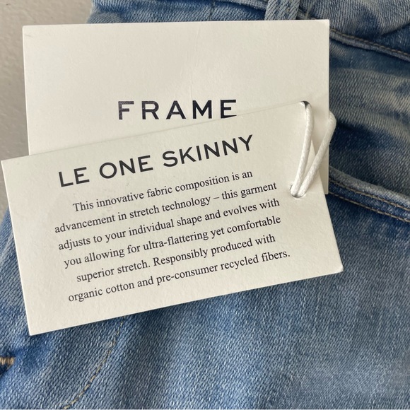 FRAME DENIM NWT LE ONE SKINNY BLUE JEANS CASPIO MID-RISE SKINNY FIT - Picture 7 of 14